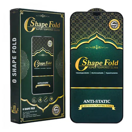گلس آنتی استاتیک +GREEN FOLD/EXD شیپ فولد برای iPhone /XS MAX/11 MAX