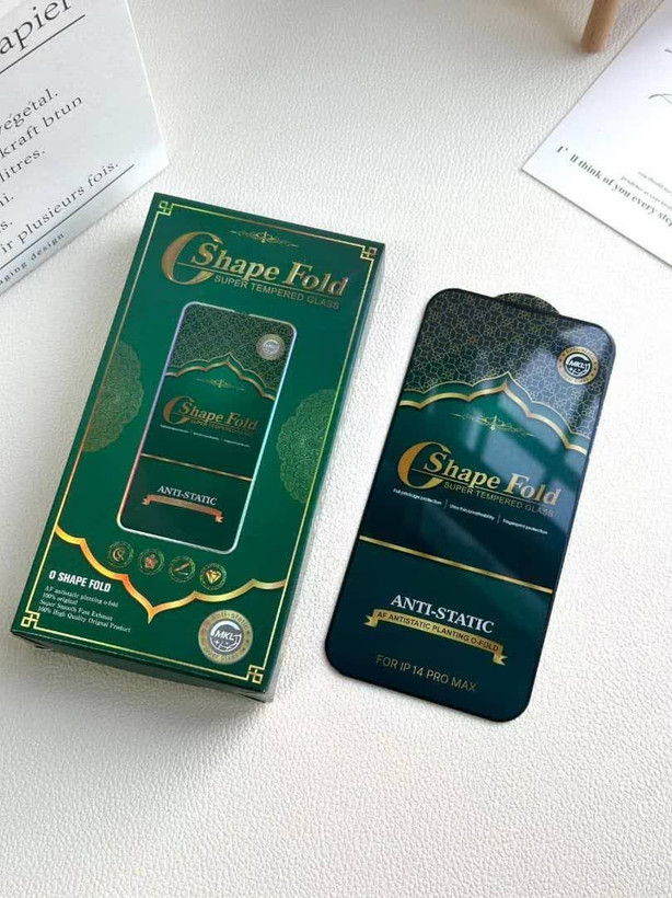 گلس آنتی استاتیک +GREEN FOLD/EXD شیپ فولد برای NOTE 10 PRO شیائومی