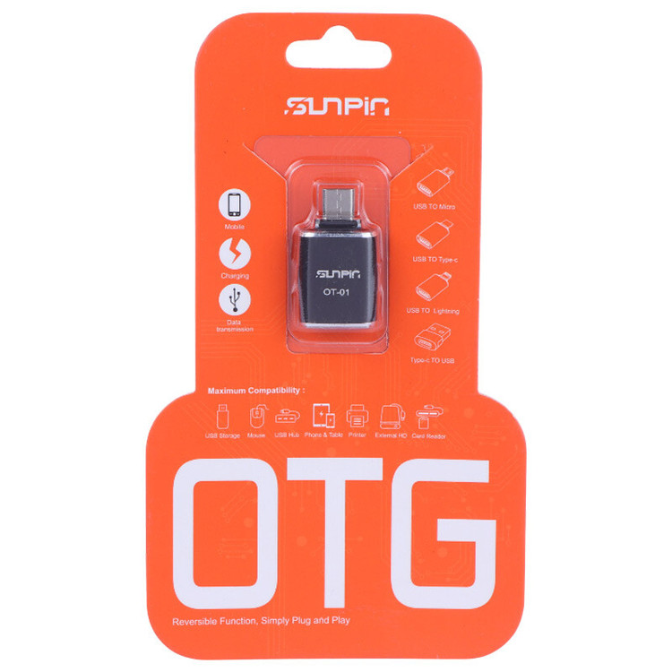 تبدیل USB OTG به میکرو یو اس بی سان پین OT-01